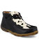 Image #1 - Twisted X Women's Chukka Driving Moc Shoes, Black/white, hi-res
