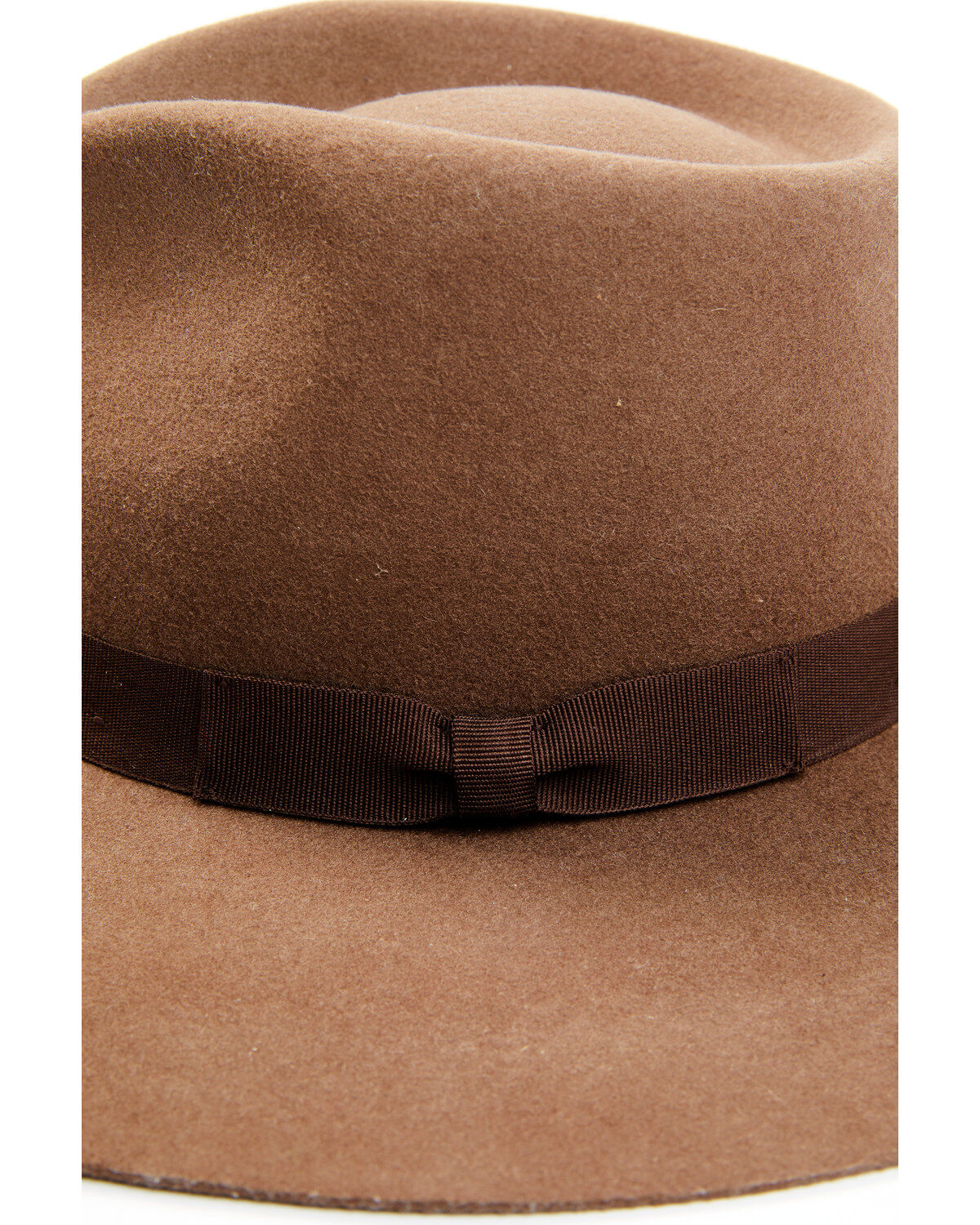 Image #3 - Shyanne Women's Brown Grosgrain Bow Stiff Brim Wool Felt Western Hat , Brown, hi-res