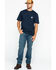 Carhartt Men's Loose Fit Heavyweight Logo Pocket Work T-Shirt, Navy, hi-res