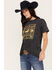 Image #2 - Paramount Network's Yellowstone Women's Bandana Short Sleeve Graphic Tee, Black, hi-res