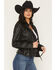 Image #2 - Mauritius Women's Morgan Studded Scatter Star Leather Jacket, Black, hi-res