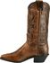 Image #3 - Abilene Women's 11" Tooled Inlay Western Boots, Brown, hi-res