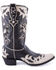 Image #2 - Double D by Old Gringo Women's Dead or Alive Western Boots - Snip Toe , Black, hi-res