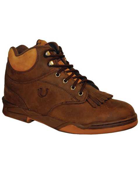 Roper Footwear Women's Horseshoe Kiltie Boots, Brown, hi-res