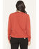 Image #4 - Carhartt Women's TENCEL™ Fiber Series Loose Fit Long Sleeve Crewneck Pocket T-Shirt, Red, hi-res