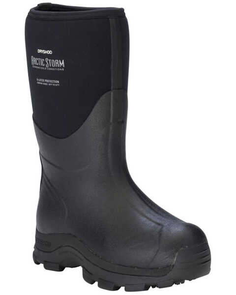 Dryshod Men's Arctic Storm Mid Winter Boots - Round Toe , Black, hi-res