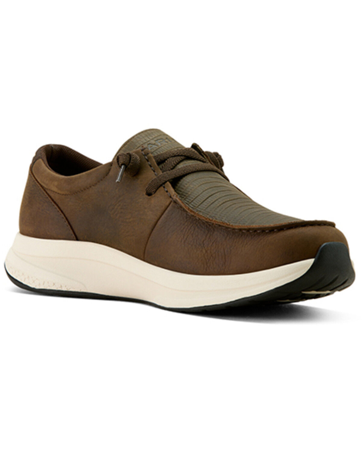Image #1 - Ariat Men's Buckeye Waterproof Casual Shoes - Moc Toe, Dark Brown, hi-res