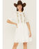 Image #1 - Stetson Women's Embroidered Floral Ruffle Surplice Mini Dress, , hi-res