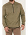 Wrangler ATG Men's All-Terrain Dusty Olive 1/2 Zip Front Pullover , Olive, hi-res