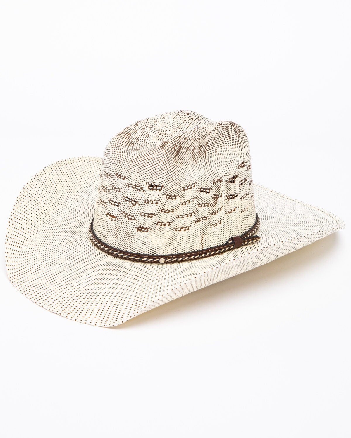 Cody James Twist Cord 15X Bangora Straw Cowboy Hat, Natural, hi-res