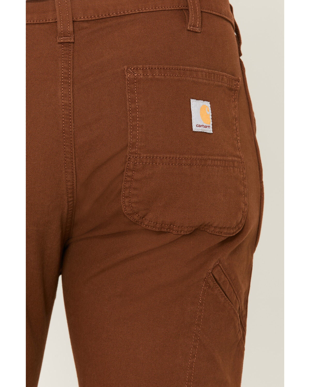 Image #4 - Carhartt Men's Rugged Flex&reg; Relaxed Straight Rigby Dungaree Canvas Work Pants, Rust Copper, hi-res
