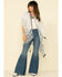 Image #2 - Shyanne Women's Paisley Print Border Shawl, White, hi-res