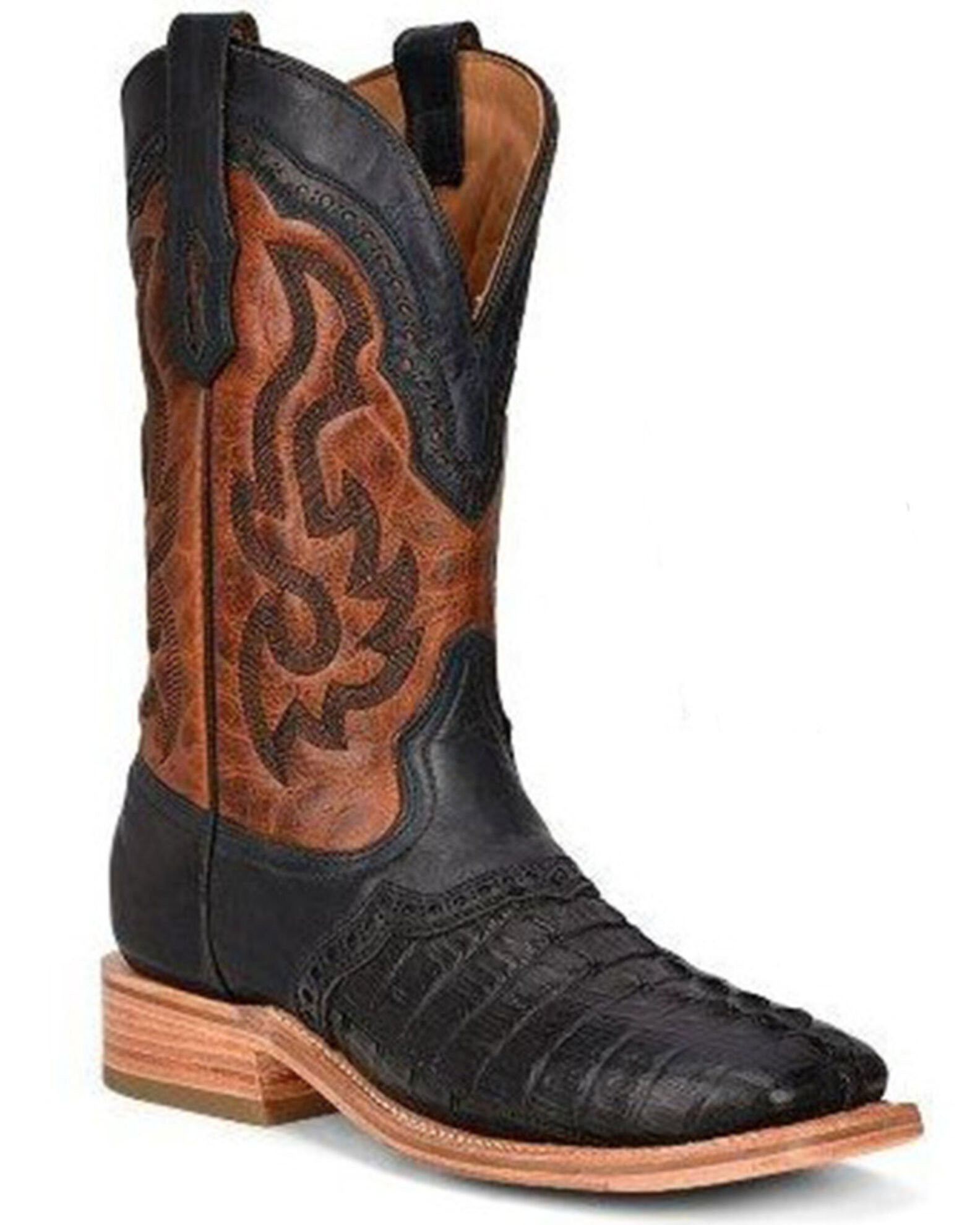 Mens caiman discount cowboy boots