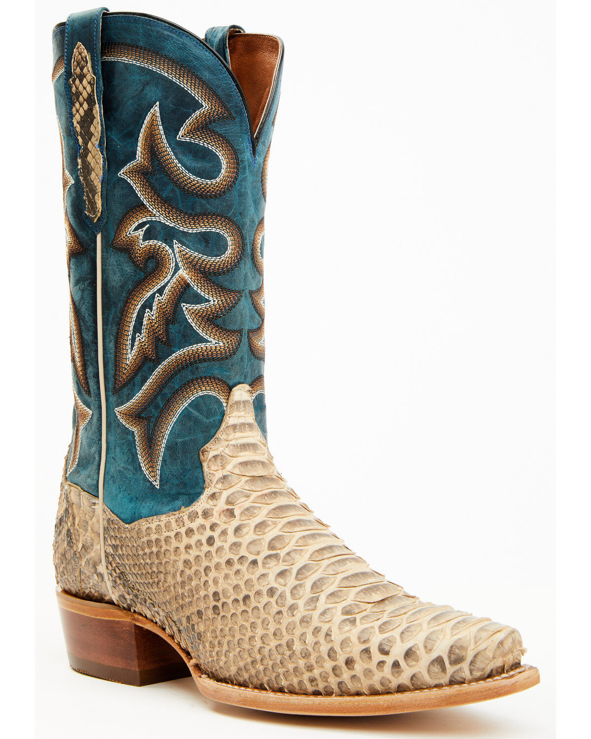 Image #1 - Dan Post Men's Exotic Python Western Boots - Snip Toe, , hi-res