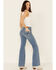 Shyanne Women's Mid-Rise Trouser Riding Jeans, , hi-res