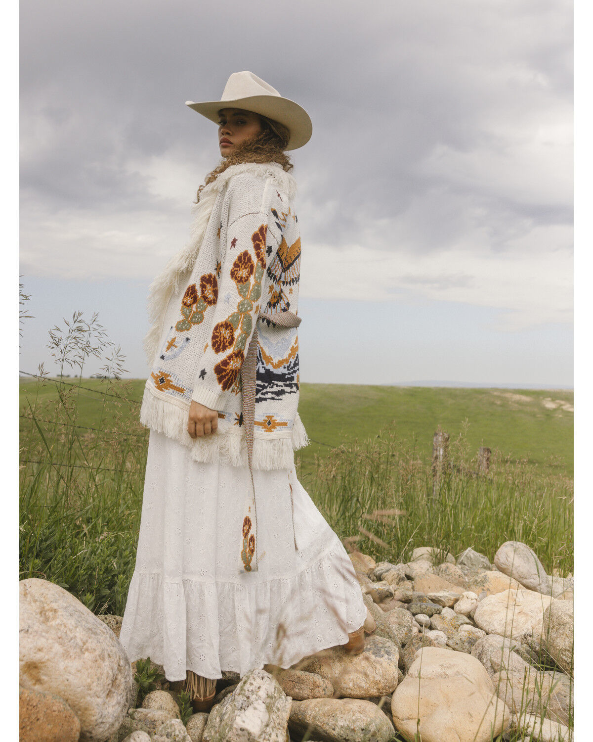 Image #1 - Idyllwind Women's Peregrine Eagle Cardigan Sweater, Cream, hi-res