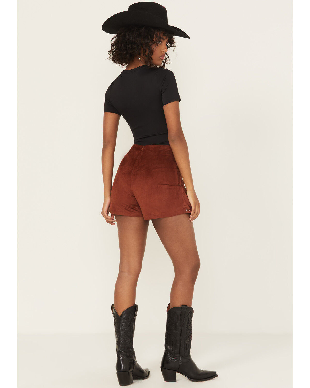 Product Name:  Rock & Roll Denim Women's Micro Faux Suede Skort