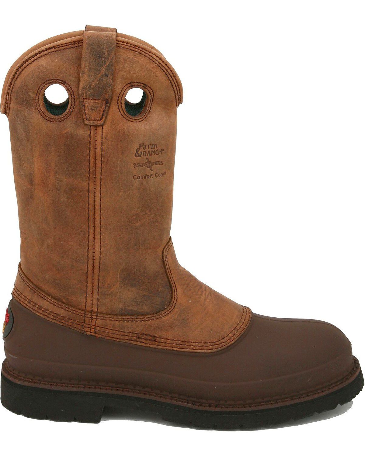 Image #10 - Georgia Men's Muddog Comfort Core Work Boots, Tan, hi-res