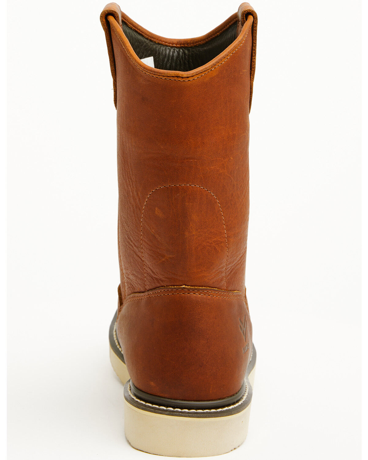 Image #5 - Hawx Men's Pull-On Barnyard Leather Work Boots - Soft Toe, Tan, hi-res