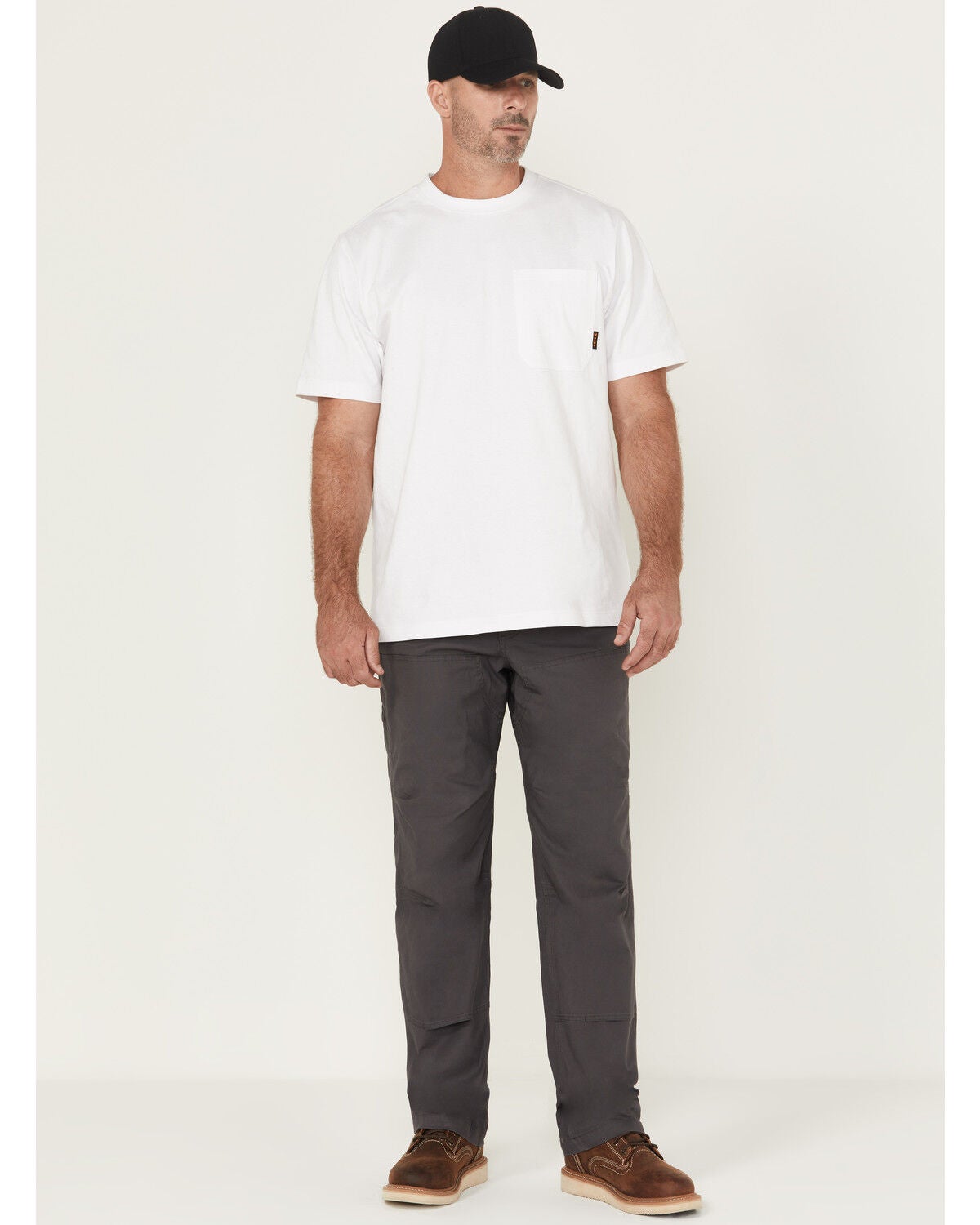 Lucky Brand Workwear Men's Double Knee Canvas Work Pants, Grey, hi-res