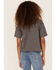 Somewhere West Girls' Cowboy Tiger Graphic Tee, Charcoal, hi-res
