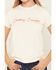 Image #3 - Wrangler Retro Women's Cowboy Energy Embroidered Short Sleeve Graphic Tee, Cream, hi-res