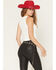 Image #4 - Originality Women's Embroidered Cowboy Boot Tank, White, hi-res