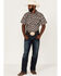 Image #2 - Cody James Men's Kingsland Medallion Print Short Sleeve Snap Western Shirt, Multi, hi-res