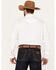 Image #4 - Rock 47 by Wrangler Men's Embroidered Long Sleeve Snap Western Shirt, White, hi-res