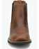 Image #4 - Justin Men's Norman Chelsea Boots - Broad Square Toe, Brown, hi-res