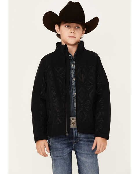 Cody James Boys' Southwestern Embossed Softshell Jacket, , hi-res