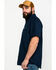 Image #3 - Carhartt Men's Rugged Flex Rigby Short Sleeve Work Shirt, Navy, hi-res