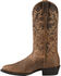 Ariat Men's Heritage Western Performance Boots - Medium Toe, Distressed, hi-res
