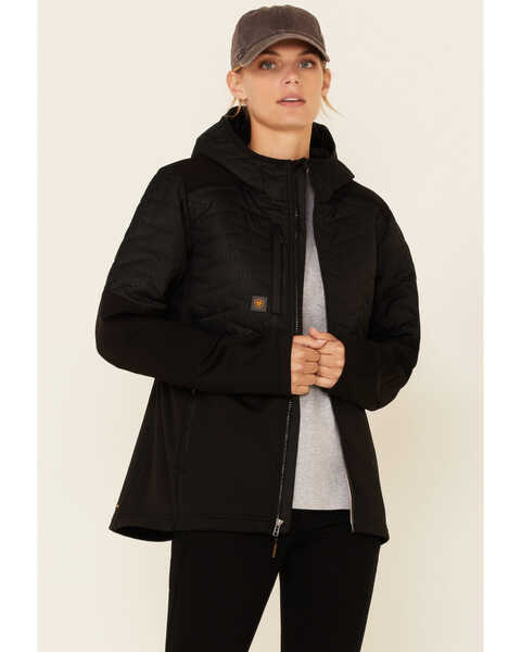 Ariat Women's Rebar Cloud 9 Zip-Front Insulated Work Jacket , Black, hi-res