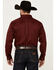 Image #4 - Ariat Men's Solid Twill Fitted Long Sleeve Button-Down Western Shirt, Burgundy, hi-res