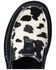 Image #4 - Ariat Women's Suede Cow Print Hair-On Casual Slip-On Cruiser - Moc Toe, Black, hi-res
