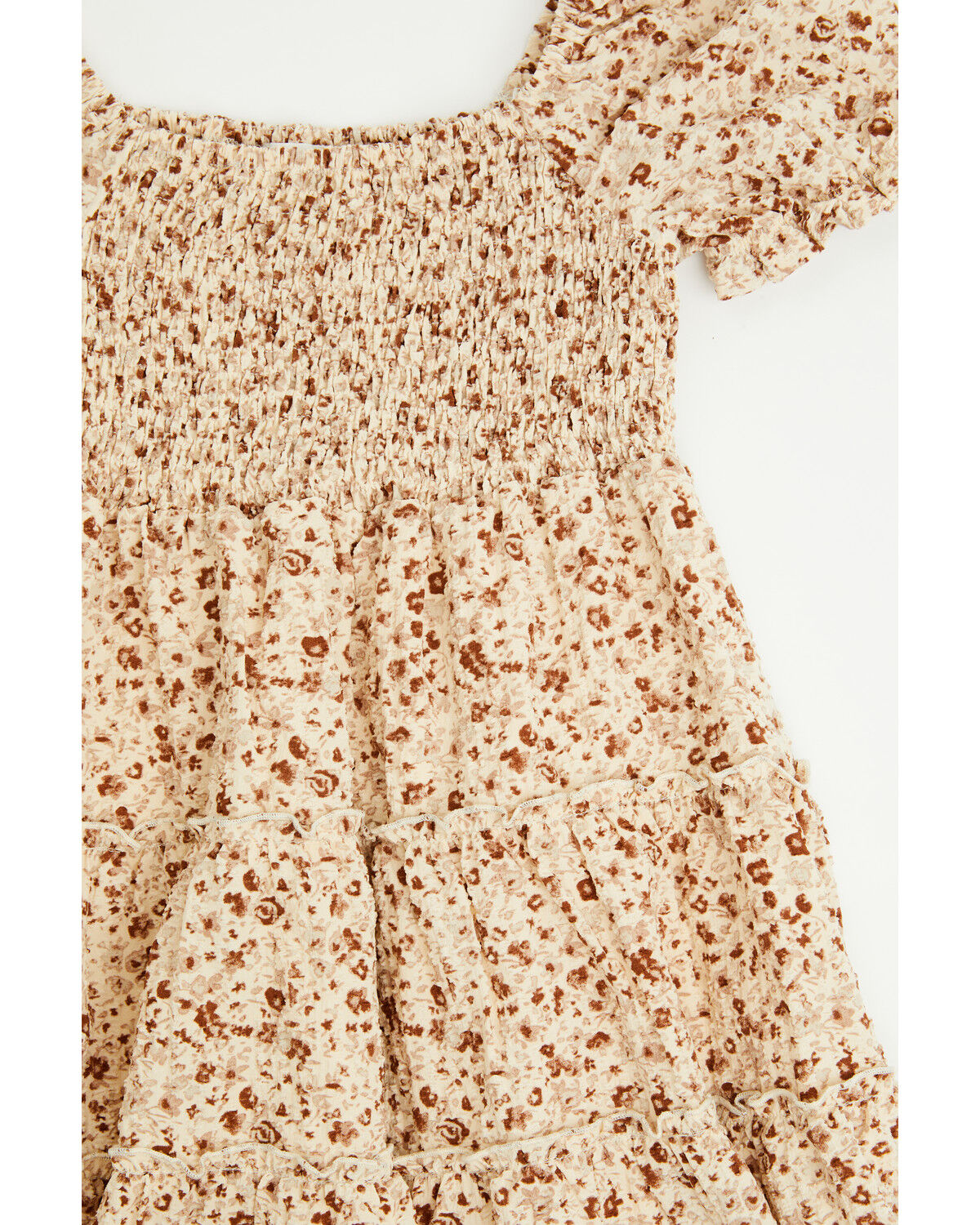Image #2 - Yura Toddler Girls' Floral Print Dress, Cream, hi-res