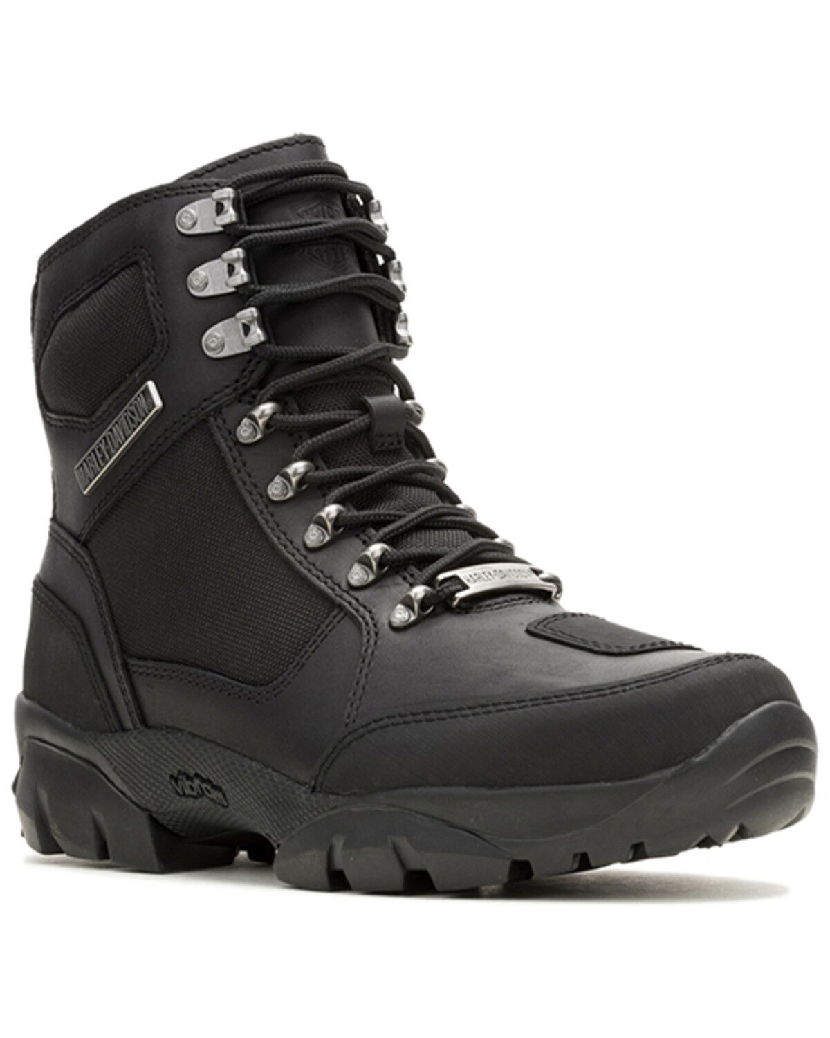Image #1 - Harley Davidson Men's Karlson Motorcycle Boots - Round Toe, Black, hi-res