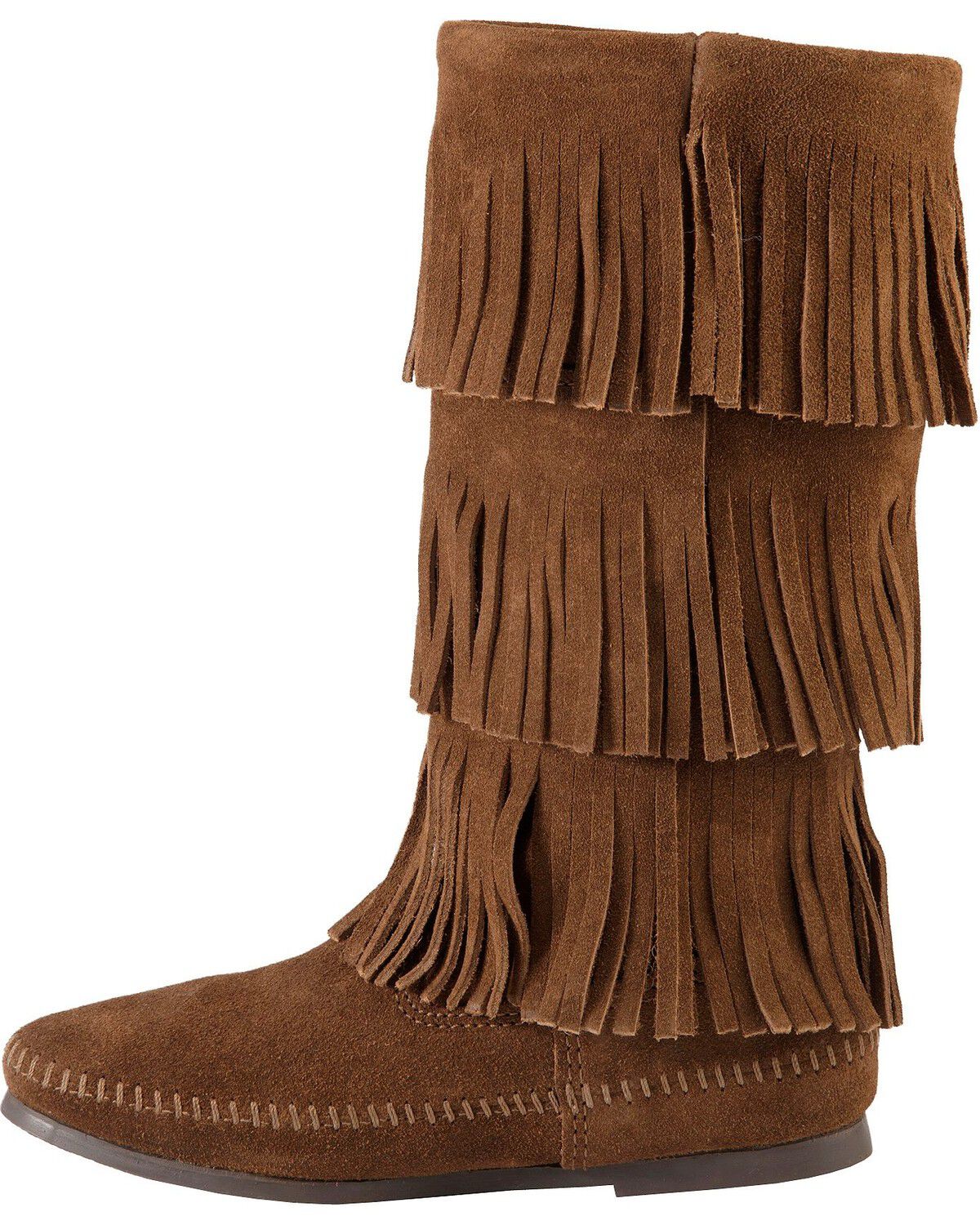 Image #3 - Minnetonka Women's Three Layer Fringe Boots, , hi-res
