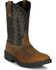 Image #1 - Justin Men's Taskmaker Pull-On Work Boots - Steel Toe, Black, hi-res