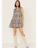 Image #2 - Cleo + Wolf Women's Southwestern Print Tie Mini Dress, Blue, hi-res