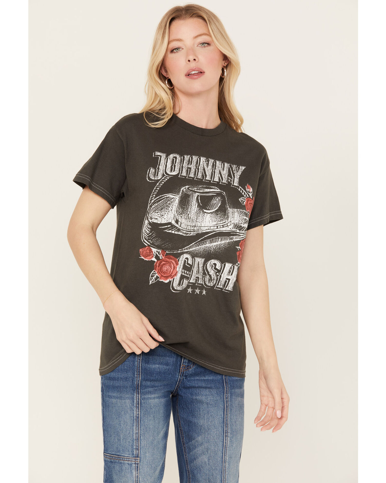 Johnny cash t shirt deals frauen