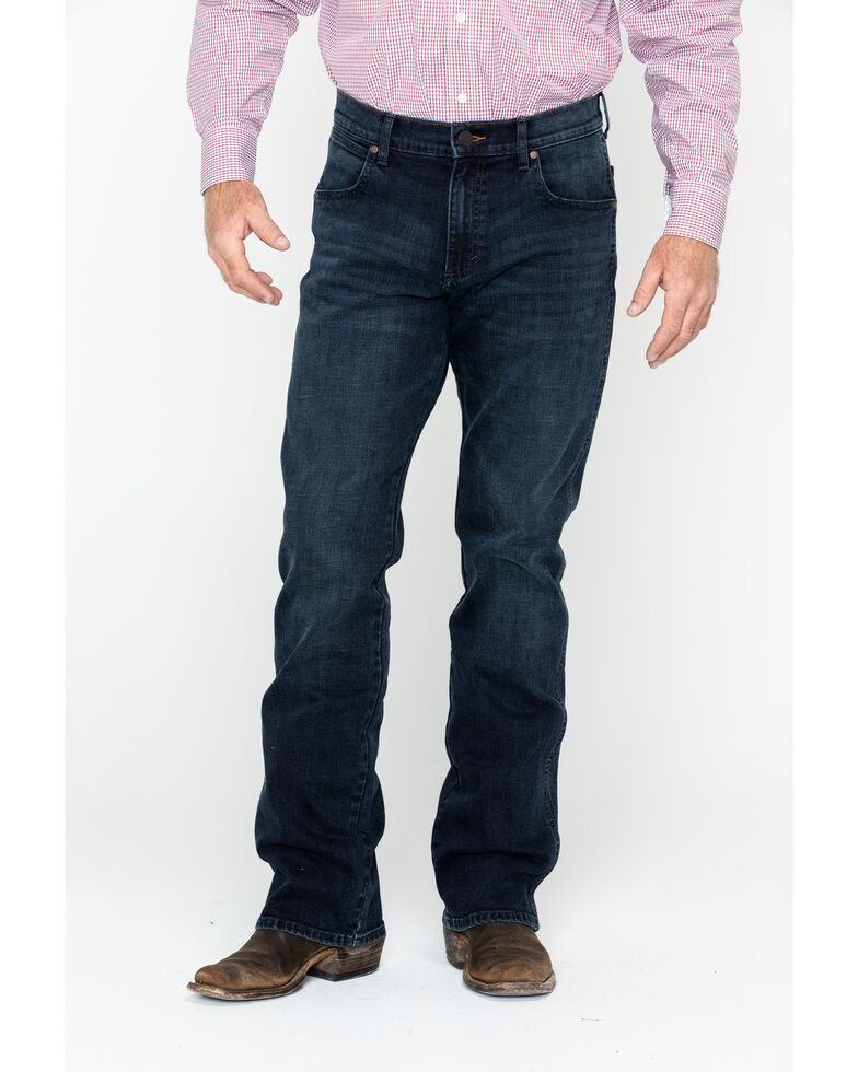 Wrangler Retro Men S Blue Relaxed Stretch Bootcut Jeans Boot Barn Mens wrangler greensboro stretch straight fit jeans 'broken glass' seconds wa151. wrangler retro men s blue relaxed stretch bootcut jeans