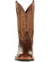 Lucchese Men's Rowdy Exotic Full-Quill Ostrich Western Boots - Square Toe, Chocolate, hi-res