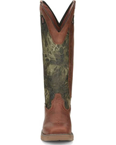 Justin Men's Rush Strike Camo Shaft Leather Pull-On Snake Boots ...