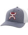 Hooey Men's Coach Logo Embroidered Mesh Back Trucker Cap, Indigo, hi-res
