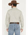 Image #4 - Gibson Trading Co Men's Circuit Striped Print Long Sleeve Snap Western Shirt - Big, Cream, hi-res
