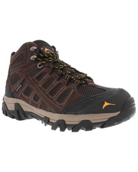 Pacific Mountain Men's Blackburn Mid Lace Up Waterproof Hiking Boots , Chocolate, hi-res