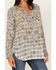 Johnny Was Women's Lakeside Darlyn Embroidered Blouse, Blue, hi-res