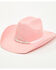 Image #1 - Shyanne Girls' Tiara Canvas Cowboy Hat, Pink, hi-res